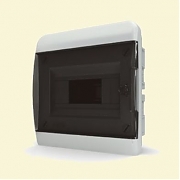 Щит пластиковый ЩРВп-8 IP40 "BOX" (прозрачная черная дверца)