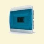 Щит пластиковый ЩРВп-8 IP40 "BOX" (прозрачная синяя дверца)