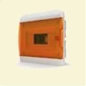 Щит пластиковый ЩРВп-8 IP40 "BOX" (прозрачная оранжевая дверца)