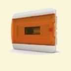 Щит пластиковый ЩРВп-12 IP40 "BOX" (прозрачная оранжевая дверца)