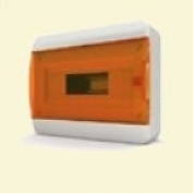 Щит пластиковый ЩРНп-12 IP40 "BOX" (прозрачная оранжевая дверца)