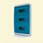 Щит пластиковый ЩРНп-36 IP40 (3 ряда) "BOX"  (прозрачная синяя дверца)