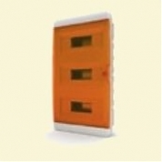 Щит пластиковый ЩРВп-36 IP40 (3 ряда) "BOX" (прозрачная оранжевая дверца)