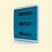 Щит пластиковый ЩРНп-54 IP40 (3 ряда) "BOX"  (прозрачная синяя дверца)