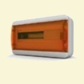 Щит пластиковый ЩРНп-18 IP65 "BOX" (прозрачная оранжевая дверца)