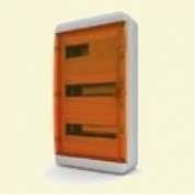 Щит пластиковый ЩРНп-36 (3 ряда) IP65 "BOX" (прозрачная оранжевая дверца)